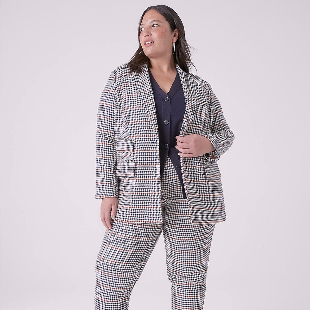 Lane‎ Bryant Boyfriend Single-Breasted Blazer Size 24 NWT